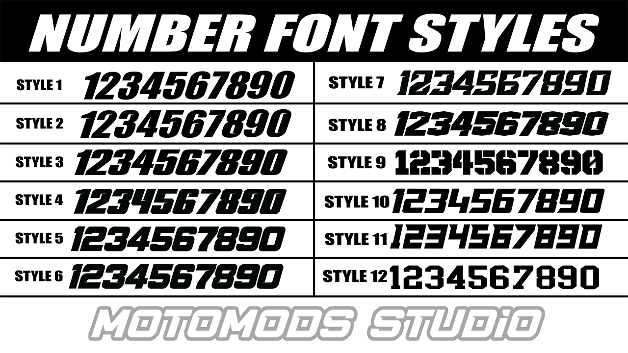number font style image